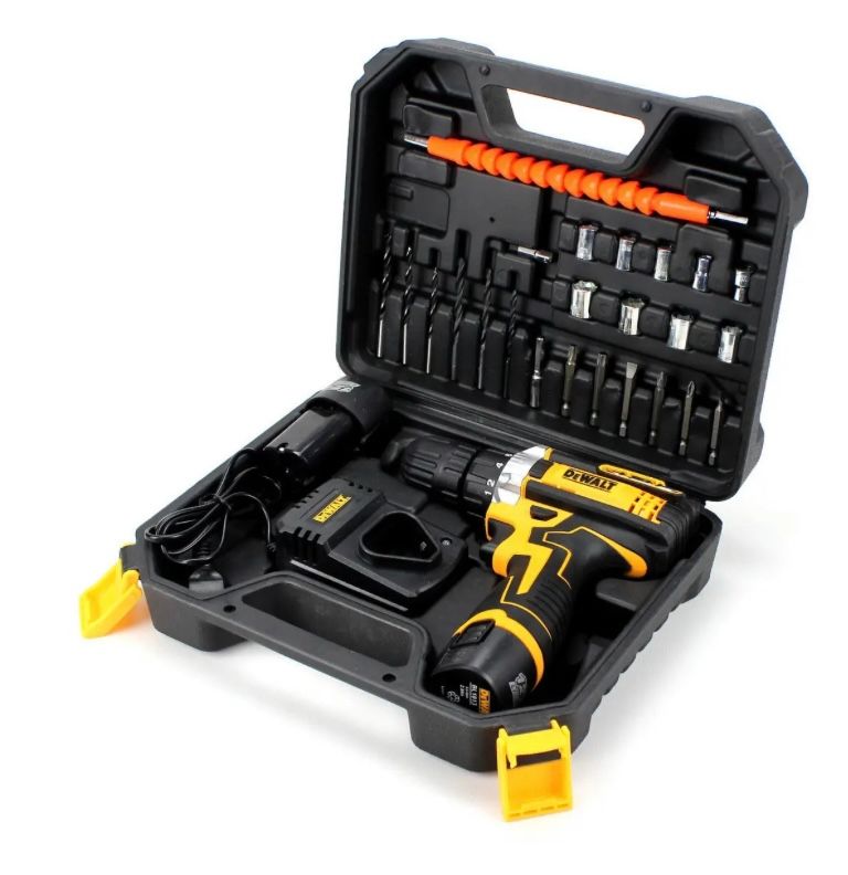 Акумуляторний шуруповерт DeWalt DCF680Z2FA 12V 2AH Деволт із набором інструментів