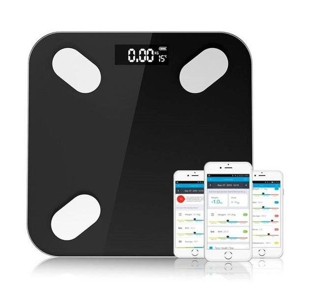 Смарт Весы ACS 2017A, Умные Электронные Напольный весы 180 kg с приложением на телефон, устройство для контроля веса и других параметров, для отслеживания веса, индекс массы тела, динамику жира и мышц