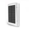 Power Bank 50000 mAh с солнечной батареей и Led панелью silver, Компактное и мощное портативное зарядное устройство, Внешняя батарея для зарядки, внешний аккумулятор, Универсальное устройство, работающее от сети, компьютера и энергии солнца