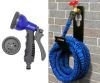 Компактный универсальный легкий Шланг садовый для полива Magic Hose 75 метров растягивающийся с распылителем, увеличивается и уменьшается автоматически, сверхпрочный и износостойкий поливочный с пулевизатором