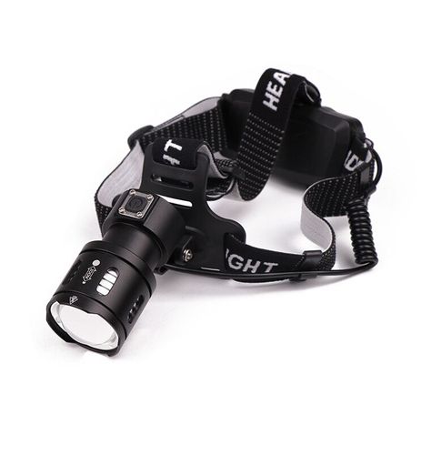 Налобный фонарь BL T20 -P90 LED Zoom аккумуляторный светодиодный мощный фонарик с фокусировкой, наклона линзы – 90°