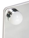 Настольное сенсорное портативное зеркало Cosmetie mirror 360 Rotation Angel с светодиодной подсветкой для макияжа с подставкой органайзером для косметических средств, регулируемое вращение на 180°