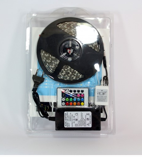 Светодиодная LED лента 5050 RGB комплект +Адаптер+Контроллер