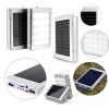 Power Bank 50000 mAh с солнечной батареей и Led панелью silver, Компактное и мощное портативное зарядное устройство, Внешняя батарея для зарядки, внешний аккумулятор, Универсальное устройство, работающее от сети, компьютера и энергии солнца