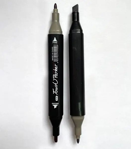 Универсальный Высококачественный Набор двусторонних маркеров, Sketch Marker, 48 цветов для рисования,скетчинга, комплект маркеров для создания скетчей и эскизов,с портативным чехлом
