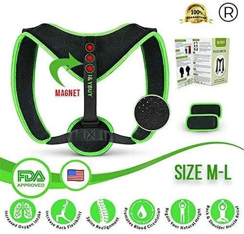 Корректор осанки с магнитами Posture Corrector FDA Approved для спины, Регулируемый корсет от сутулости