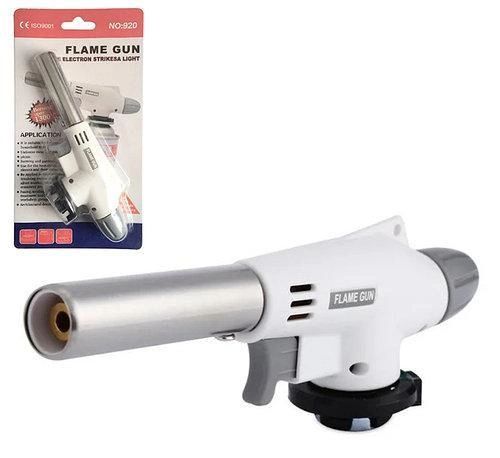 Портативная газовая горелка Flame Gun 920, туристический газовый резак с пьезоподжигом