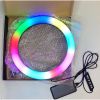 Кольцевая светодиодная лампа MJ33 RGB LED 33 см с держателем под мобильный телефон, смартфон, поворотная на 360 градусов USB