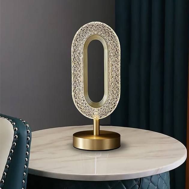 Настольная лампа с кристаллами и бриллиантами Creatice Table Lamp 16, Три вида освещения, прикроватная сенсорная светодиодная лампа,Изящная форма, светильник-ночник, имитирует хрусталь, светильник аккумуляторный беспроводной