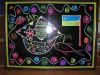 FLUORECENT BOARD 50*70 + adapter + controller Светящийся борд. LED доска Fluorecent Board. Доска для маркера