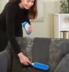 Компактная Двусторонняя Щетка для удаления шерсти Reusable Pet Fur Remover With Self Cleaning Base самоочищающаяся,Многоразовое средство для удаления шерсти домашних животных, комплект щеток