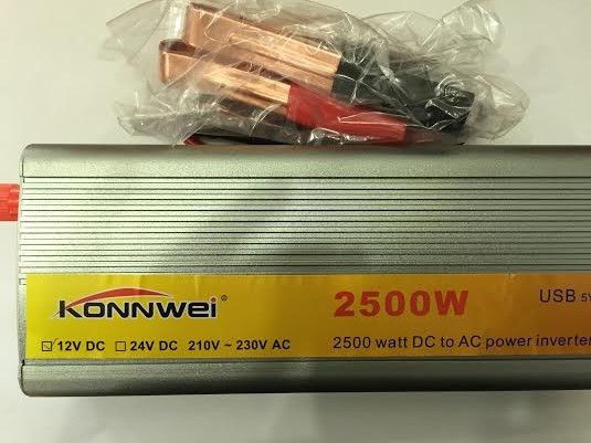 Инвертор напряжения, преобразователь 24/220V - 2500W