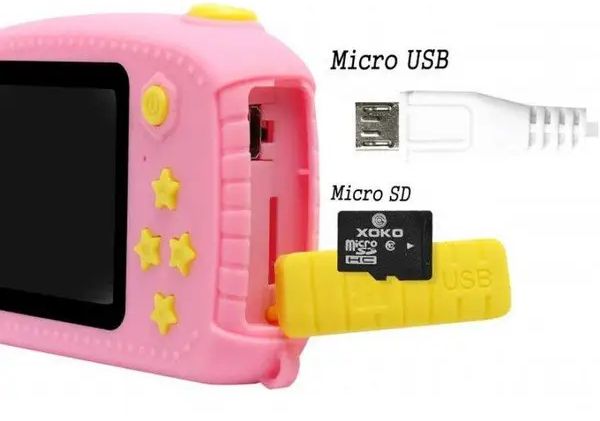 Цифровой детский фотоаппарат Baby Camera ET013 Rabbit с автофокусом, детская камера для фото, Детская фотокамера с ударопрочным корпусом от usb