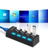 USB Хаб на 4 порта с выключателями, Разветвитель на 4 порта, USB Hub