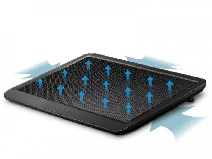 Портативная универсальная удобная Подставка для ноутбука N19 от  USB, компактная охлаждающая подставка-кулер, для оптимального температурного режима, предохраняет ваш ноутбук от перегрева, регулируется по высоте, удобные откидные ножки