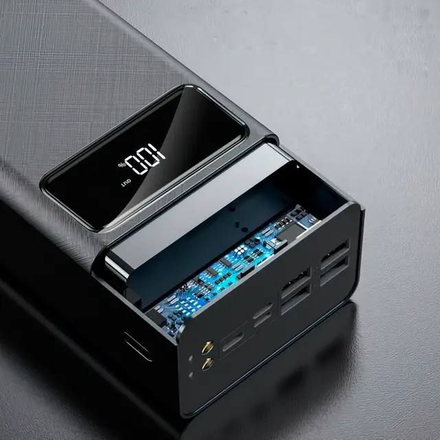 Power bank LENYES PX491 40000mAh (реальная емкость), портативное зарядное устройство с индикацией заряда, внешняя аккумуляторная батарея, универсальная мобильная батарея, практичный павербанк с быстрой зарядкой