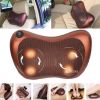 Массажная подушка для спины и шеи Massage Pillow QY-8028, масажер с инфракрасным подогревом Роликовый массажер