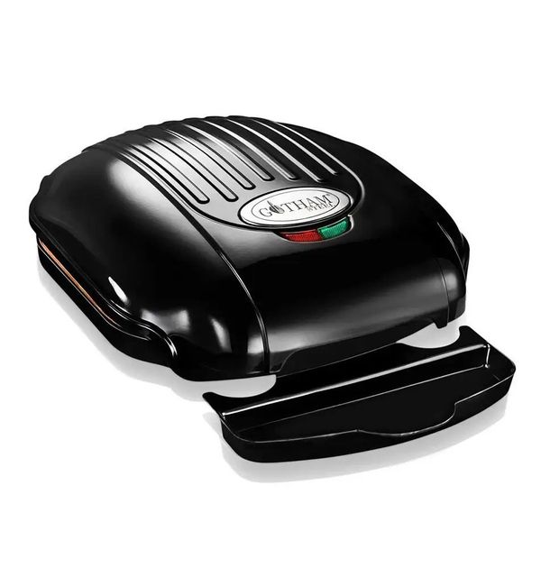 Универсальный практичный современный Гриль электрический Gotham Steel Electric Grill, Электрогриль с антипригарной поверхностью для быстрого и вкусного приготовления пищи