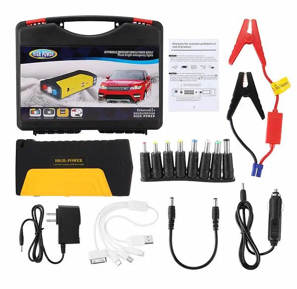 Автомобильное пусковое устройство 12V Jumpstarter TM15 50800 мАч для аккумулятора, пускозарядное устройство для авто