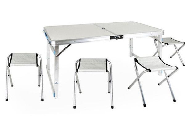 Раскладной стол чемодан Folding Table для пикника со стульями, стол туристический, стол для рыбалки