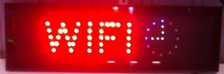 Светодиодная LED вывеска табло "Wi-FI" 48*15см