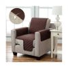 Накидка на кресло универсальная двухсторонняя стеганая Couch Coat, защитное покрывало водонепроницаемое, водоотталкивающая, защитит от шерсти, воды и грязи,  для спинки и сиденья, и для обоих подлокотников кресла