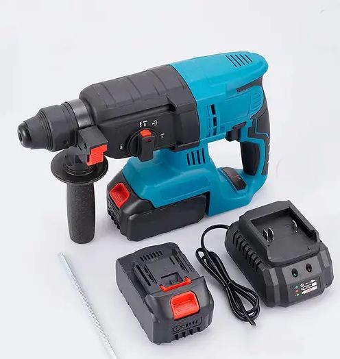Дриль-перфоратор Bosch GB-1135-6 на 2 акумулятори в валізі, Акумуляторний безщітковий перфоратор 4000 уд/хв 1100 об/хв