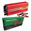 Портативный Универсальный Преобразователь напряжения 12V 220V 2000W, компактный автомобильный инвертор с розеткой и разъёмом USB, для преобразования электричества из 12 В в 220 В,  подключать через прикуриватель или к клеммам аккумулятора