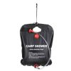 Переносной душ Camp Shower 20 литров, Мобильный походный душ для кемпинга, туристов, дачников, герметичный складной прочный надежный подвесной летний душ, насыщенный черный для лучшего нагрева от солнечных лучей