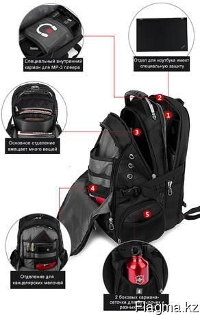 Рюкзак SWISS BAG 8810, Рюкзак Swiss Bag, Міський рюкзак, з відсіком для ноутбука