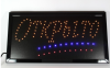 Светодиодная LED вывеска табло "Открыто" с желтыми символами