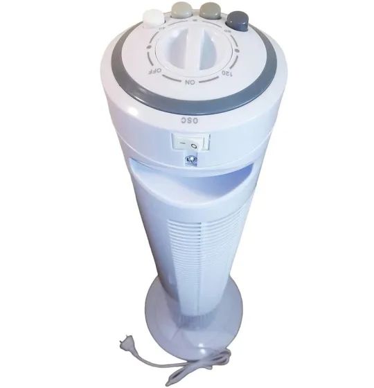 Бесшумный Напольный Вентилятор DOMOTEC MS-1627 White TOWER FAN с таймером отключения, 3 режима скорости, колонный эффективный вентилятор для дома и офиса