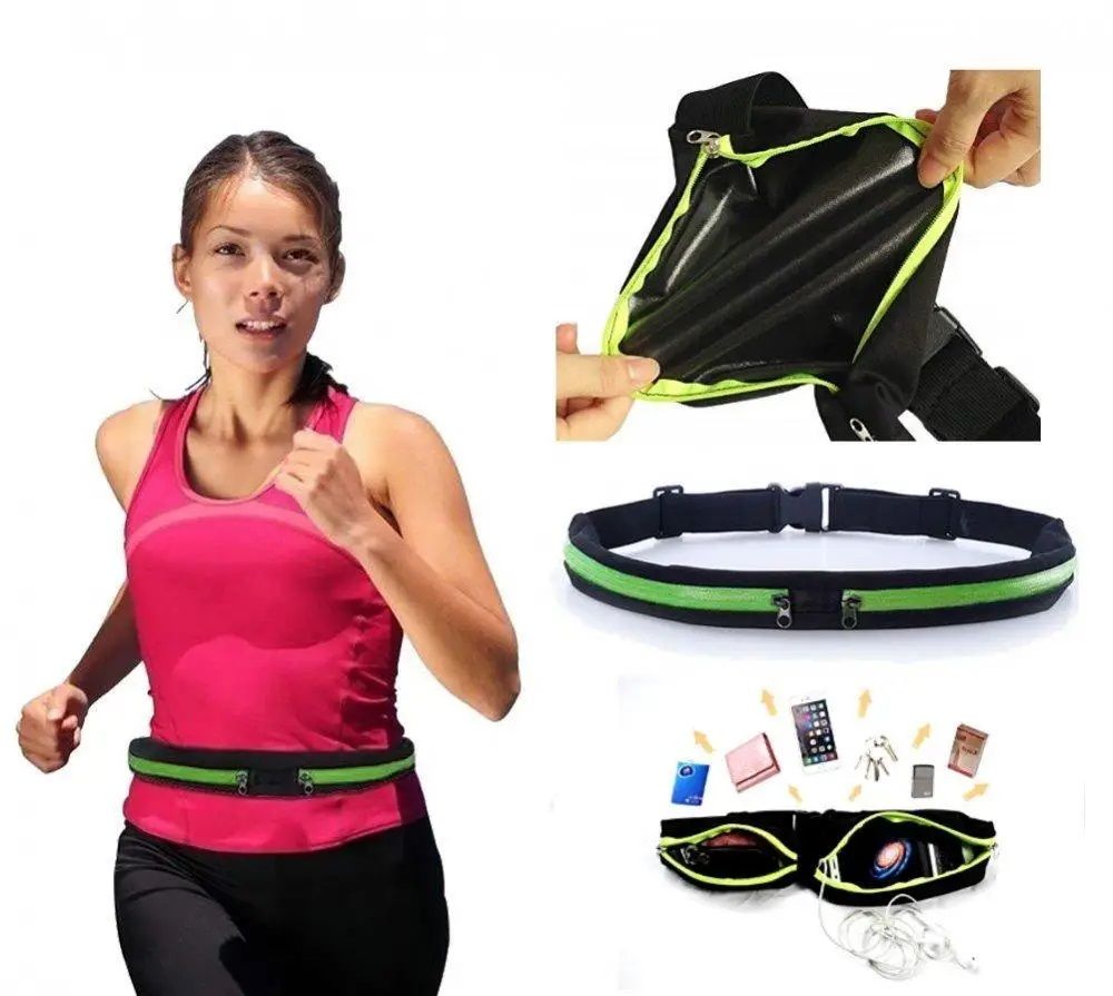 Спортивная сумка на пояс для бега Go Runners Pocket Belt, поясная вместительная сумка для пробежки, ходьбы, велоспорта, фитнеса