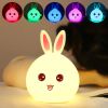 Детский ночник светильник Зайчик Rabbit Silicone Lamp LY-271 силиконовый, аккумуляторный, лампа зайчик кролик Soft Touch