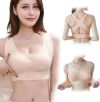 Короткий эластичный бюсгалтер Спортивный ChestSupport Waist And Long Back NO SBK 66 с коротким низом, бесшовный топ пуш-ап для фитнеса, для корекции груди,поддерживающий бюстгальтер-борцовка,лиф с застежкой спереди