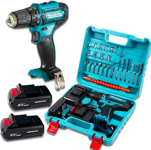 Шуруповерт Makita 550DWE 24V, 5.0AH на 2 аккумулятора