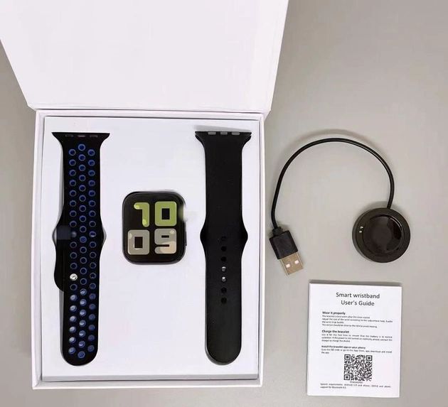 Смарт-часы Smart Watch T 55 поддержка звонков, спортивные режимы,влагозащита ip 67 Black,умные наручные часы,2 ремешка,сенсорное управление,совместимость с ОС: Android и IOS.спортивные фитнес часы