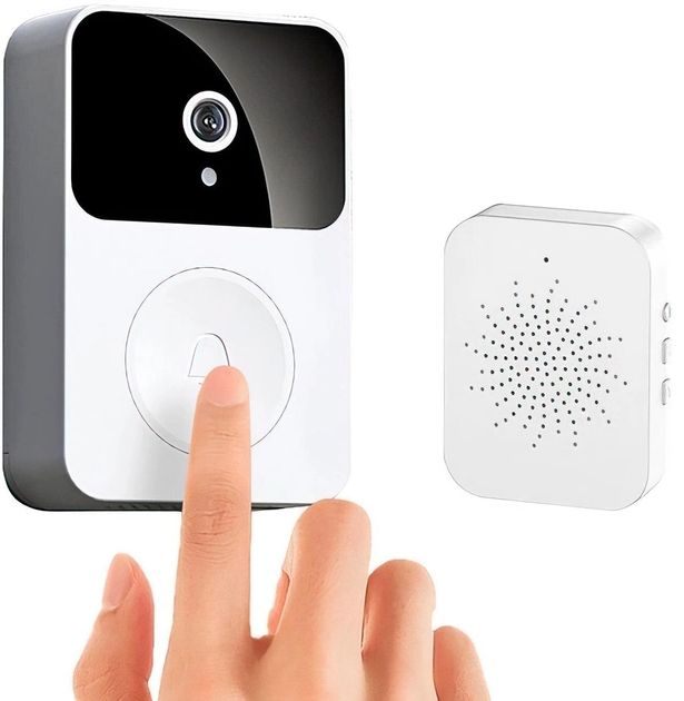 Домофон с камерой WiFi и датчиком движения Doorbell X9  Умный дверной многофункциональный видеозвонок, инновационный видеодомофон с удаленным контролем со смартфона, с функцией видеозаписи по срабатыванию датчика движения