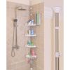 Угловая полка для ванной комнаты Multi Corner Shelf GY-188 белая