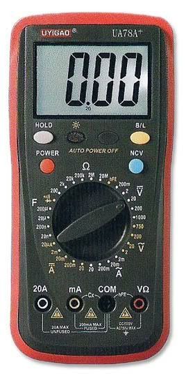 Мультиметр цифровой ua78a+, тестер универсальный, автоотключение, подсветка, прозвон цепи