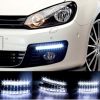 Универсальные светодиодные дневные ходовые огни DRL DR2-030, 8 LED, 12 V