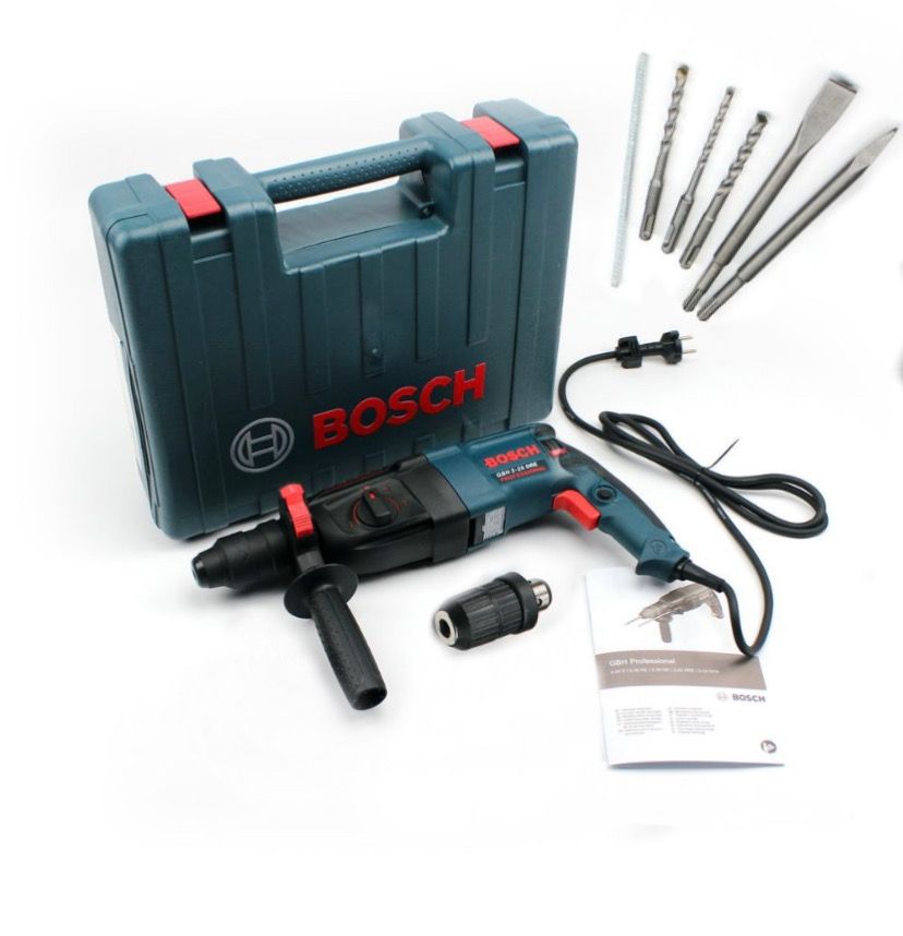 Профессиональный перфоратор Bosch GBH 2-26 DRE Professional 800 ВТ, 2.7 ДЖ в чемодане