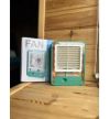 Маленький настольный вентилятор JISULIFE,с USB-зарядкой 4-скорости MINI FAN, с функцией увлажнения, Портативный охладитель воздуха, переносной компактный кондиционер с возможностью добавить аромат или лед в лоток