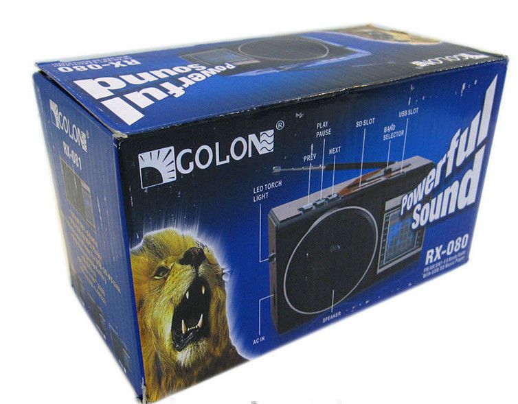 Радиоприемник колонка MP3 Golon RX-080 Wooden