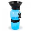 Пляшка напувалка для тварин Pet Bottle 500 мл з тарілкою, напувалка для собак