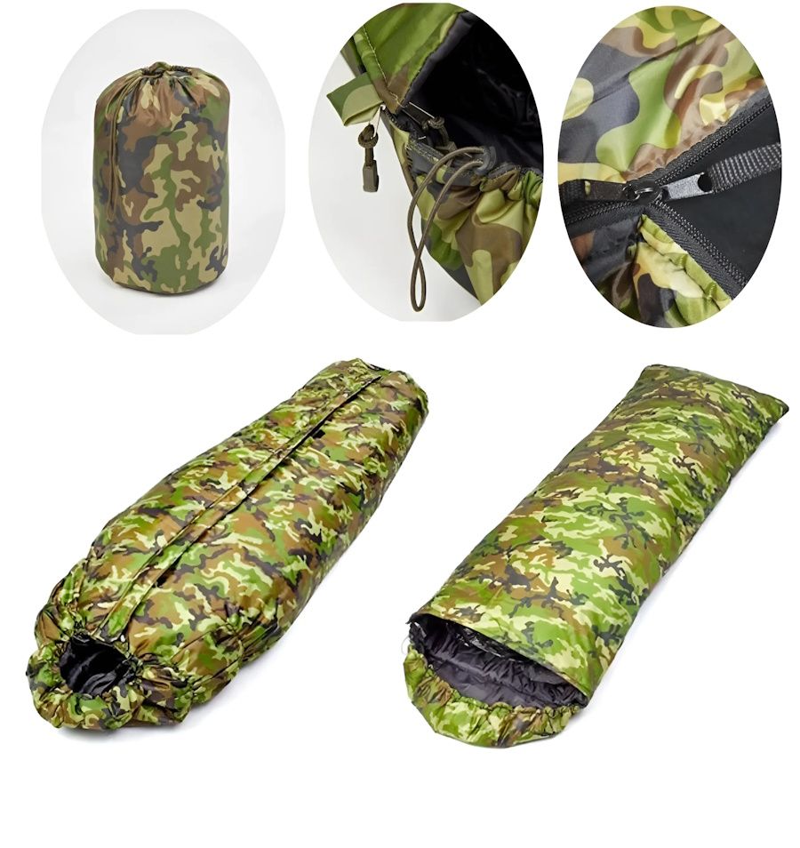Спальный мешок одеяло для кемпинга 210*75см Sleeping Bag YB-3139 с водоотталкивающей пропиткой