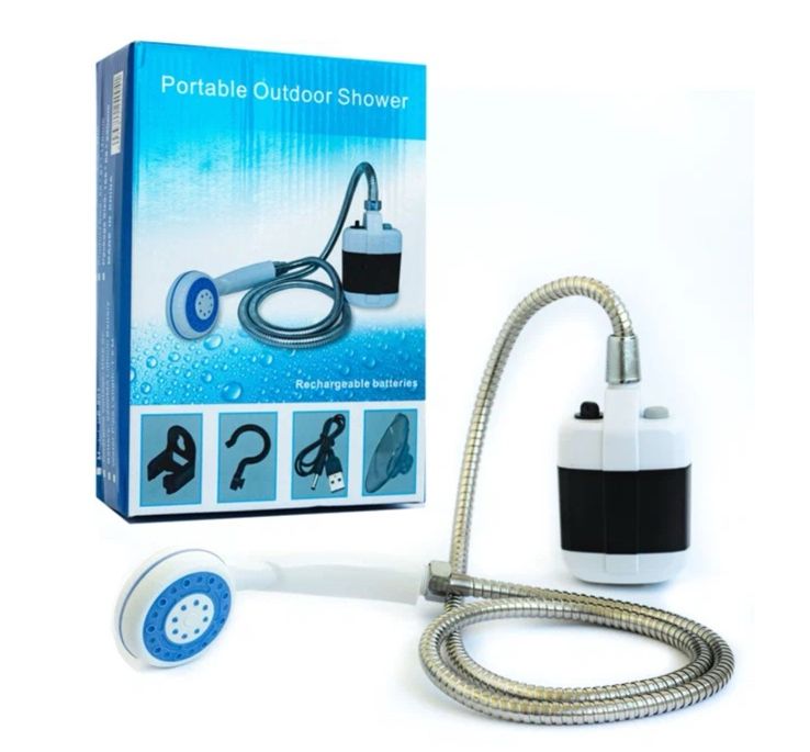 Душ портативний кемпінговий Gotel Q16H Outdoor Shower на 20 л з помпою від акумулятора 2200 mah.