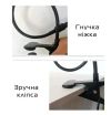 Портативная Фитолампа на прищепке для растений и рассады полный спектр на подставке 2 лампы LED LAMP MA MARK AND 2 в 1, на управлении со сменой цвета и таймером,три режима,гибкий корпус