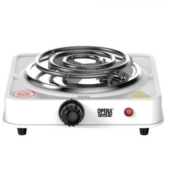 Портативная настольная плита электрическая Opera OP-5711 1000W 220V, кухонная спиральная одна конфорка