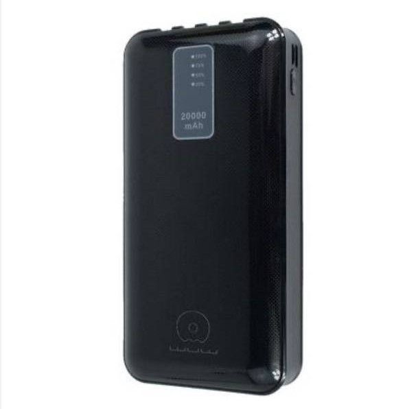 Аккумулятор внешний WUW U40 20 000 мАч 2,1А 4в1,Повербанк универсальный, Power Bank Портативное зарядное устройство для зарядки мобильного телефона,наушников,планшета, хUSB порты и встроенные кабелиType-C, micro usb и lighting с быстрой зарядкой 